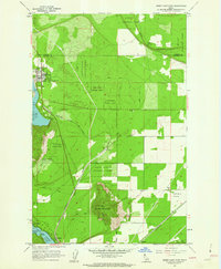 1961 Map of Spirit Lake, ID, 1962 Print