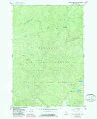 Download a high-resolution, GPS-compatible USGS topo map for Spread Creek Point, ID (1987 edition)