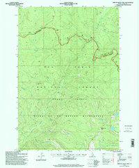 Download a high-resolution, GPS-compatible USGS topo map for Spread Creek Point, ID (1999 edition)