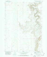 Download a high-resolution, GPS-compatible USGS topo map for Spring Creek Basin, ID (1977 edition)