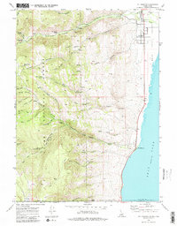 Download a high-resolution, GPS-compatible USGS topo map for St Charles, ID (1984 edition)