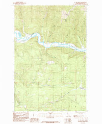 Download a high-resolution, GPS-compatible USGS topo map for St Joe Baldy, ID (1985 edition)