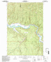 preview thumbnail of historical topo map of Shoshone County, ID in 1995