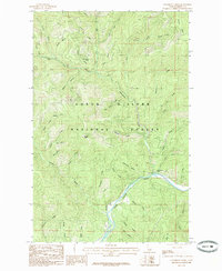 preview thumbnail of historical topo map of Shoshone County, ID in 1985