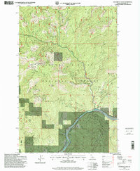 preview thumbnail of historical topo map of Shoshone County, ID in 1996