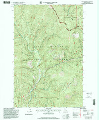 Download a high-resolution, GPS-compatible USGS topo map for Taylor Peak, ID (1999 edition)