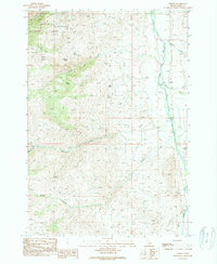 Download a high-resolution, GPS-compatible USGS topo map for Tendoy, ID (1989 edition)