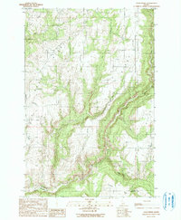 Download a high-resolution, GPS-compatible USGS topo map for Texas Ridge, ID (1991 edition)