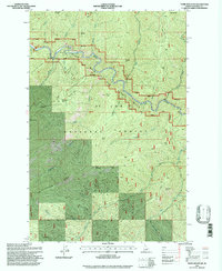 Download a high-resolution, GPS-compatible USGS topo map for Thor Mountain, ID (1997 edition)