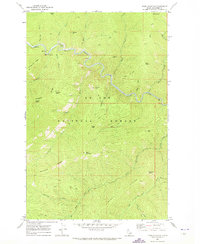 Download a high-resolution, GPS-compatible USGS topo map for Thor Mountain, ID (1973 edition)