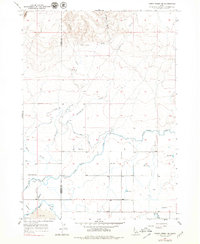 Download a high-resolution, GPS-compatible USGS topo map for Thorn Creek SE, ID (1979 edition)