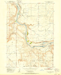 Download a high-resolution, GPS-compatible USGS topo map for Thousand Springs, ID (1951 edition)