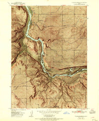 Download a high-resolution, GPS-compatible USGS topo map for Thousand Springs, ID (1954 edition)