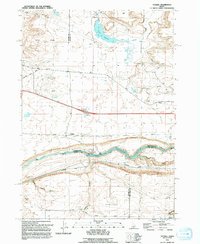 Download a high-resolution, GPS-compatible USGS topo map for Ticeska, ID (1992 edition)
