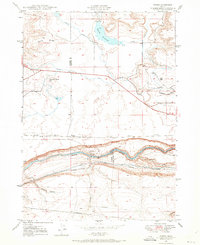 1948 Map of Ticeska, 1973 Print
