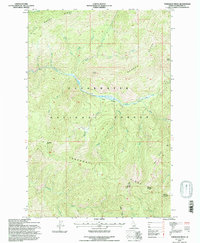 Download a high-resolution, GPS-compatible USGS topo map for Toboggan Ridge, ID (1997 edition)