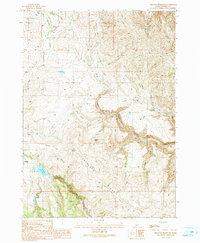 Download a high-resolution, GPS-compatible USGS topo map for Triangle Reservoir, ID (1991 edition)