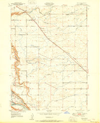 Download a high-resolution, GPS-compatible USGS topo map for Tuttle, ID (1951 edition)