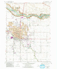 preview thumbnail of historical topo map of Twin Falls, ID in 1964
