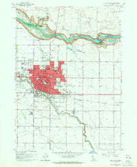 1964 Map of Twin Falls, ID, 1965 Print