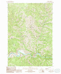 preview thumbnail of historical topo map of Lemhi County, ID in 1991