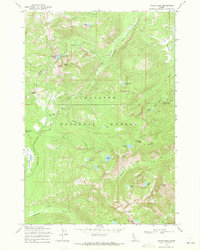 Download a high-resolution, GPS-compatible USGS topo map for Victor Peak, ID (1971 edition)
