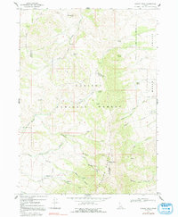 Download a high-resolution, GPS-compatible USGS topo map for Wakley Peak, ID (1992 edition)
