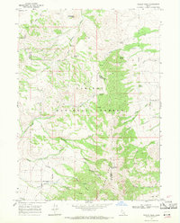 Download a high-resolution, GPS-compatible USGS topo map for Wakley Peak, ID (1971 edition)