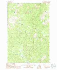 Download a high-resolution, GPS-compatible USGS topo map for War Eagle Mountain, ID (1990 edition)