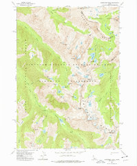 Download a high-resolution, GPS-compatible USGS topo map for Warbonnet Peak, ID (1977 edition)