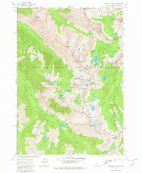 Download a high-resolution, GPS-compatible USGS topo map for Warbonnet Peak, ID (1980 edition)