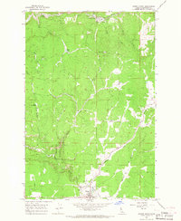 1966 Map of Weippe, ID, 1968 Print