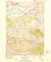 preview thumbnail of historical topo map of Washington County, ID in 1952