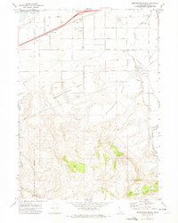 Download a high-resolution, GPS-compatible USGS topo map for Wheatgrass Bench, ID (1974 edition)