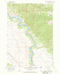 Download a high-resolution, GPS-compatible USGS topo map for Wheaton Mountain, ID (1969 edition)