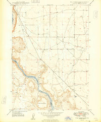 Download a high-resolution, GPS-compatible USGS topo map for Wild Horse Butte, ID (1948 edition)