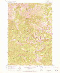 Download a high-resolution, GPS-compatible USGS topo map for Wolf Fang Peak, ID (1971 edition)