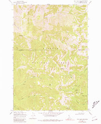 Download a high-resolution, GPS-compatible USGS topo map for Wolf Fang Peak, ID (1981 edition)