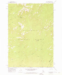 Download a high-resolution, GPS-compatible USGS topo map for Wood Hump, ID (1975 edition)