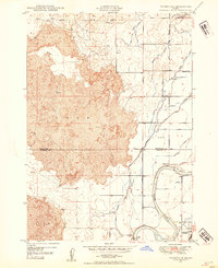 Download a high-resolution, GPS-compatible USGS topo map for Woodville, ID (1954 edition)