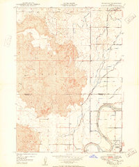 Download a high-resolution, GPS-compatible USGS topo map for Woodville, ID (1950 edition)