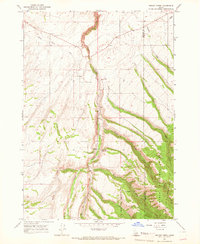 Download a high-resolution, GPS-compatible USGS topo map for Wright Creek, ID (1967 edition)
