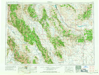 preview thumbnail of historical topo map of Dubois, ID in 1955
