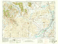 1955 Map of Blackfoot, ID, 1983 Print