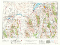 1954 Map of Pocatello, 1963 Print