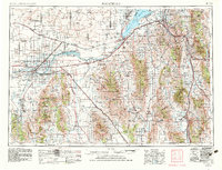 1954 Map of Pocatello, 1983 Print