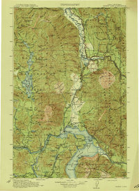 1913 Map of Priest Lake