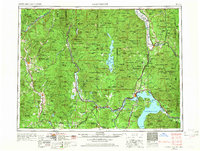 1958 Map of Sandpoint, 1966 Print