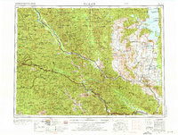 1956 Map of St. Regis, MT, 1976 Print