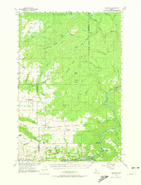 Download a high-resolution, GPS-compatible USGS topo map for Ahsahka, ID (1974 edition)